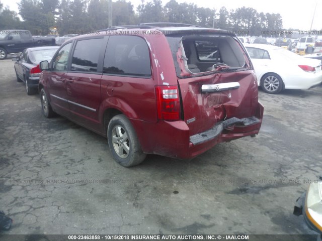 1D8HN54P58B163382 - 2008 DODGE GRAND CARAVAN SXT 红色 照片 3