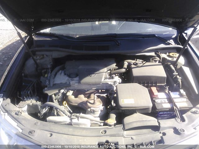 4T1BF1FK1CU528306 - 2012 TOYOTA CAMRY SE/LE/XLE BLACK photo 10