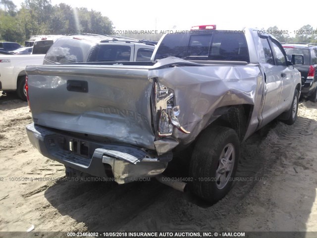 5TFRY5F19FX180527 - 2015 TOYOTA TUNDRA DOUBLE CAB SR/SR5 SILVER photo 6