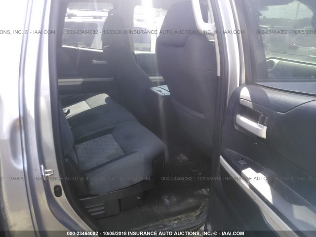 5TFRY5F19FX180527 - 2015 TOYOTA TUNDRA DOUBLE CAB SR/SR5 SILVER photo 8