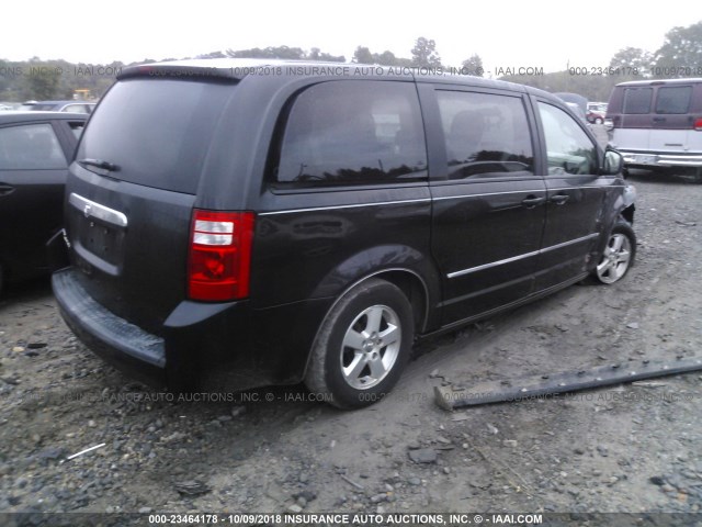 1D8HN54PX8B175818 - 2008 DODGE GRAND CARAVAN SXT BLACK photo 4