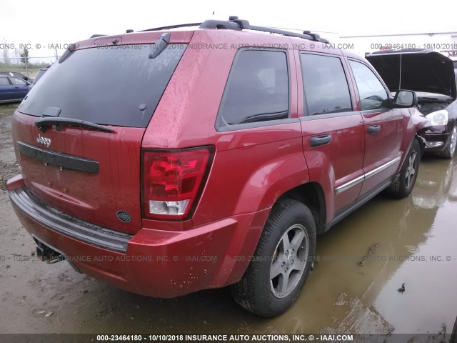 1J4HR48N75C676767 - 2005 JEEP GRAND CHEROKEE LAREDO/COLUMBIA/FREEDOM 红色 照片 4