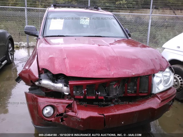 1J4HR48N75C676767 - 2005 JEEP GRAND CHEROKEE LAREDO/COLUMBIA/FREEDOM 红色 照片 6