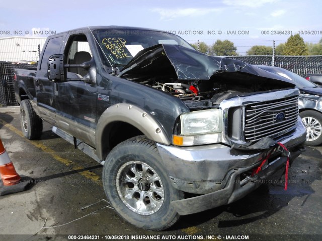 1FTSW31P64EB21158 - 2004 FORD F350 SRW SUPER DUTY GREEN photo 1