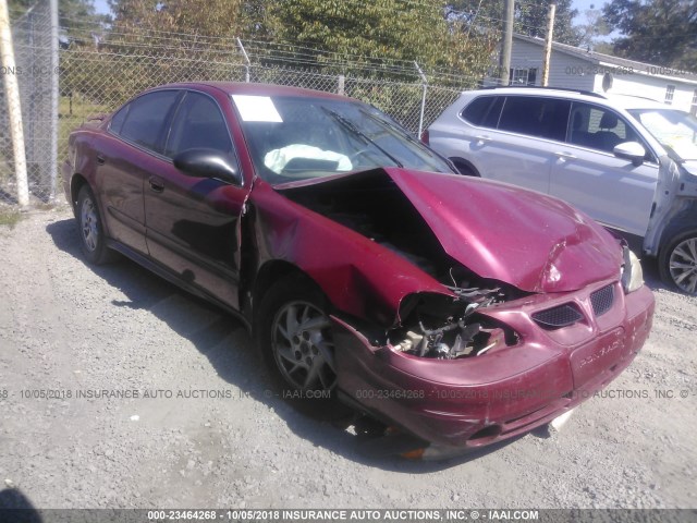 1G2NE52F44M575159 - 2004 PONTIAC GRAND AM SE BURGUNDY photo 1