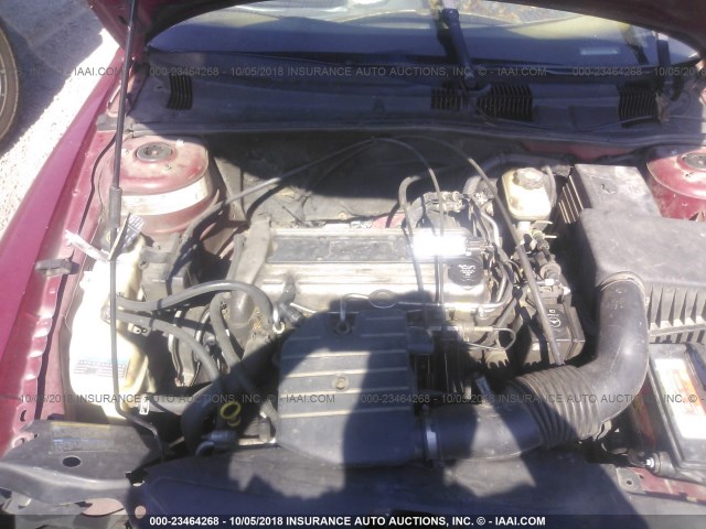 1G2NE52F44M575159 - 2004 PONTIAC GRAND AM SE BURGUNDY photo 10