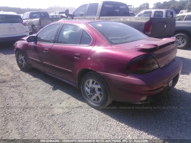 1G2NE52F44M575159 - 2004 PONTIAC GRAND AM SE BURGUNDY photo 3