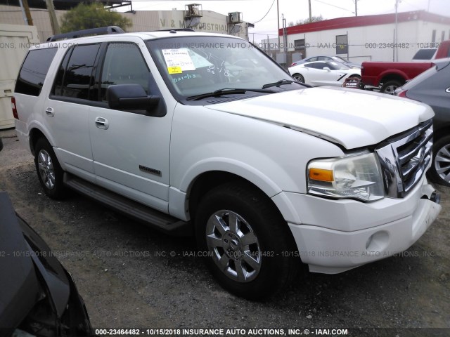 1FMFU15598LA78789 - 2008 FORD EXPEDITION XLT WHITE photo 1