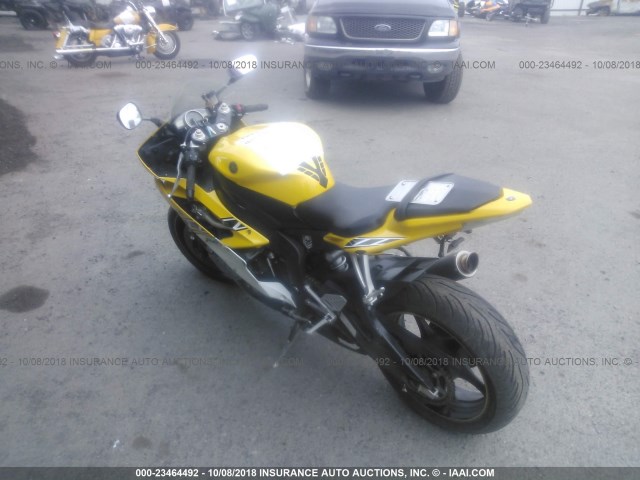 JYARJ12E16A001739 - 2006 YAMAHA YZFR6 L YELLOW photo 3