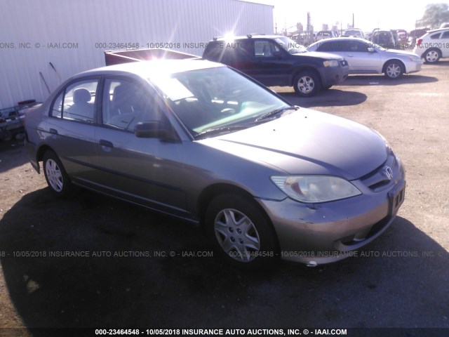 2HGES16385H552809 - 2005 HONDA CIVIC DX VP GRAY photo 1