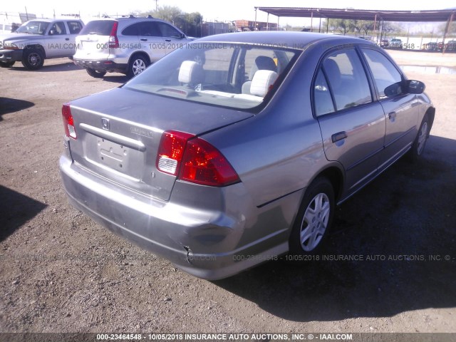 2HGES16385H552809 - 2005 HONDA CIVIC DX VP GRAY photo 6