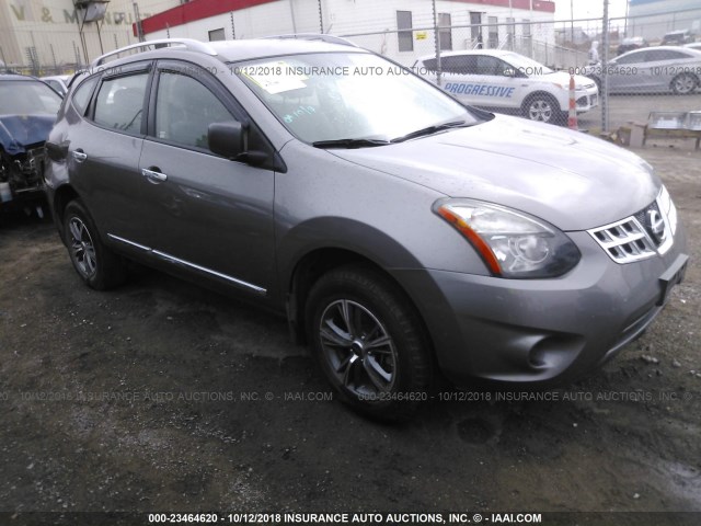 JN8AS5MT4FW671861 - 2015 NISSAN ROGUE SELECT S GRAY photo 1