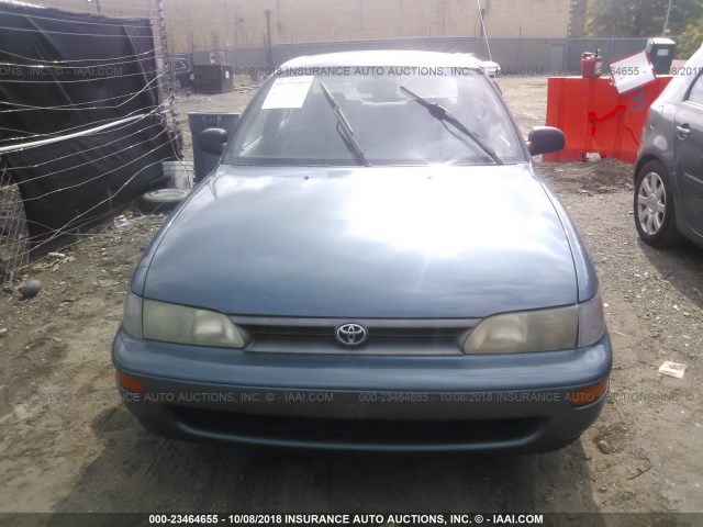 2T1AE09B4SC137378 - 1995 TOYOTA COROLLA LE/DX GREEN photo 6