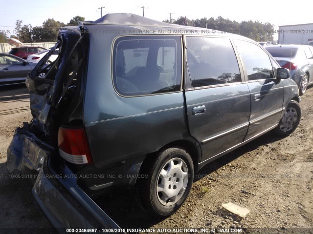 JHMRA3866WC010942 - 1998 HONDA ODYSSEY LX/EX GREEN photo 4