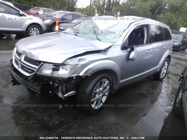 3C4PDCEG2FT585539 - 2015 DODGE JOURNEY R/T GRAY photo 2