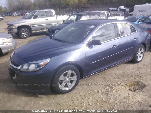 1G11B5SL5EF175814 - 2014 CHEVROLET MALIBU LS ლურჯი ფოტო 2
