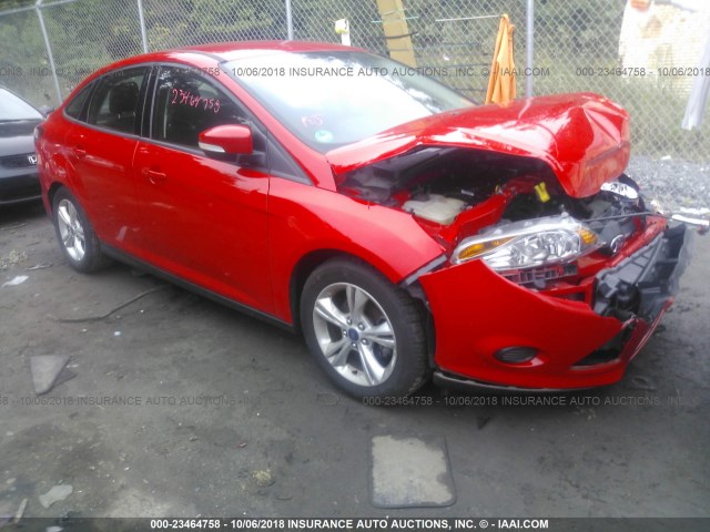 1FADP3F2XEL120794 - 2014 FORD FOCUS SE RED photo 1