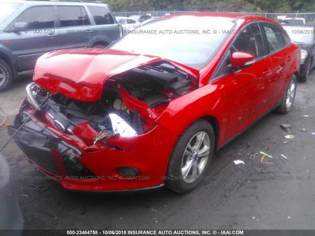 1FADP3F2XEL120794 - 2014 FORD FOCUS SE RED photo 2