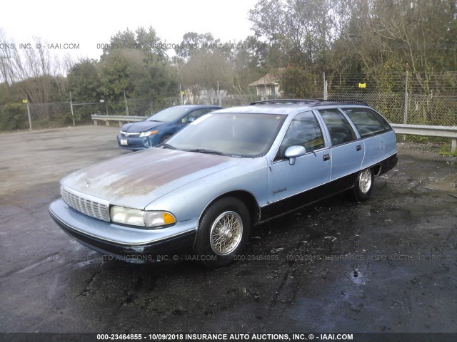 1G1BL8379NW109366 - 1992 CHEVROLET CAPRICE BLUE photo 2