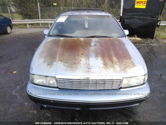 1G1BL8379NW109366 - 1992 CHEVROLET CAPRICE BLUE photo 6