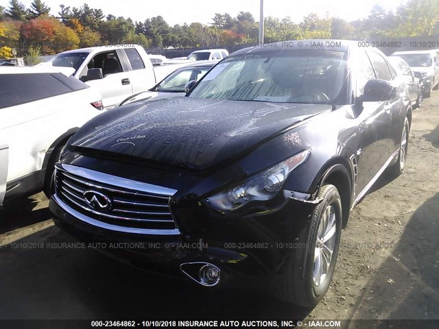 JN8CS1MW5GM750545 - 2016 INFINITI QX70 BLACK photo 2