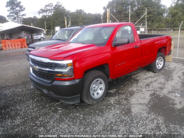 1GCNCNEH0HZ120669 - 2017 CHEVROLET SILVERADO C1500/C1500  LS RED photo 2