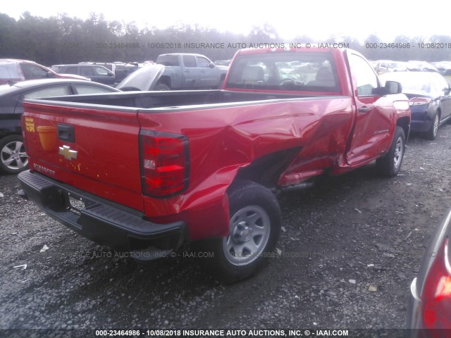 1GCNCNEH0HZ120669 - 2017 CHEVROLET SILVERADO C1500/C1500  LS RED photo 4