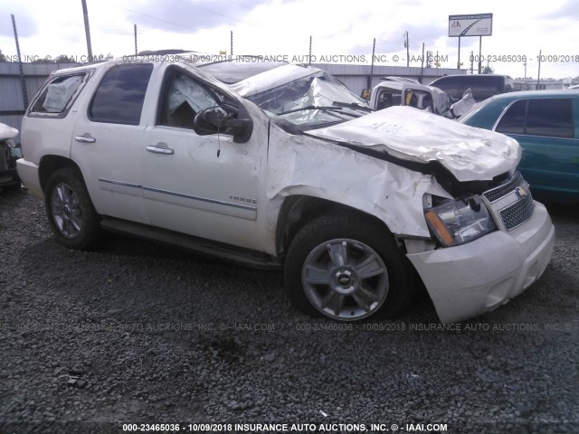 1GNUKCE06AR195130 - 2010 CHEVROLET TAHOE K1500 LTZ WHITE photo 1