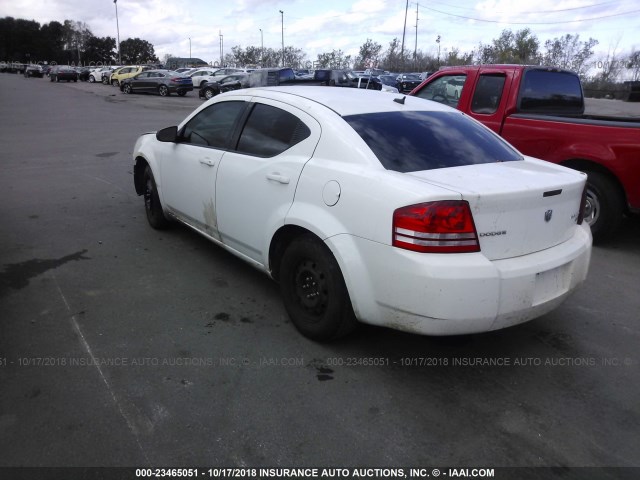 1B3LC46B19N538809 - 2009 DODGE AVENGER SE/SXT WHITE photo 3