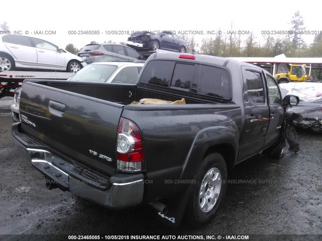 3TMLU4EN4FM191327 - 2015 TOYOTA TACOMA DOUBLE CAB/TRD PRO GRAY photo 4