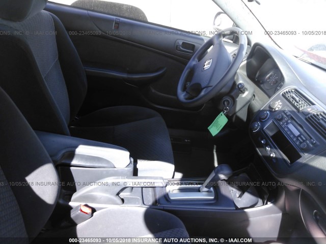 1HGEM22155L061279 - 2005 HONDA CIVIC DX VP RED photo 5