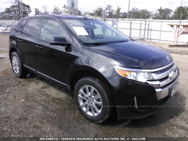 2FMDK3JCXDBB50333 - 2013 FORD EDGE SEL BLACK photo 1