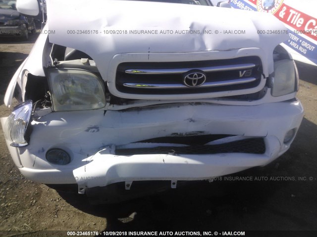 5TDBT48A52S066998 - 2002 TOYOTA SEQUOIA LIMITED WHITE photo 6
