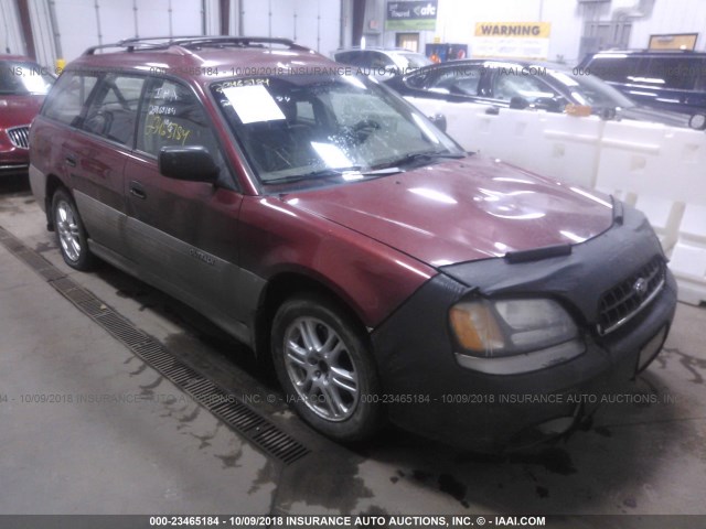 4S3BH675X47629378 - 2004 SUBARU LEGACY OUTBACK AWP 红色 照片 1