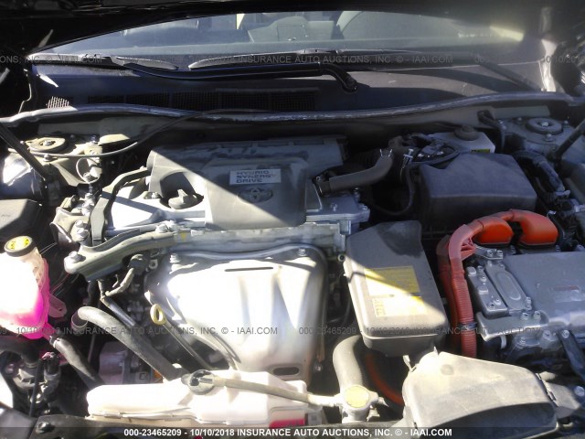 4T1BD1FK5EU130024 - 2014 TOYOTA CAMRY HYBRID/LE/XLE 黑色 照片 10