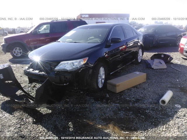 4T1BD1FK5EU130024 - 2014 TOYOTA CAMRY HYBRID/LE/XLE 黑色 照片 2