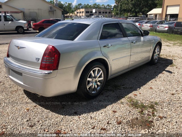 2C3KA63H37H808265 - 2007 CHRYSLER 300C SILVER photo 4