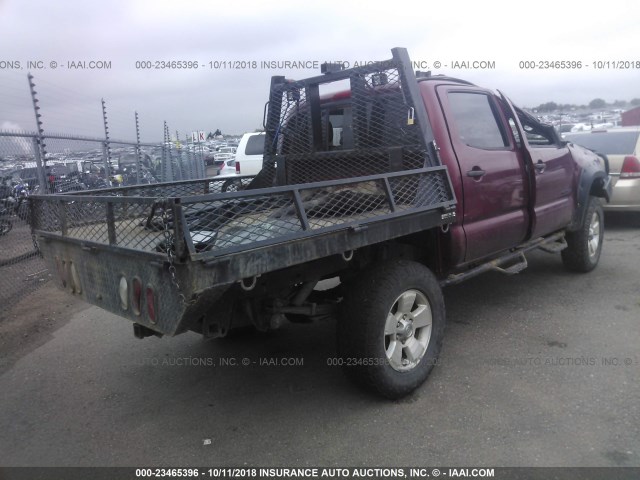 5TELU42N16Z294115 - 2006 TOYOTA TACOMA DOUBLE CAB 红色 照片 4