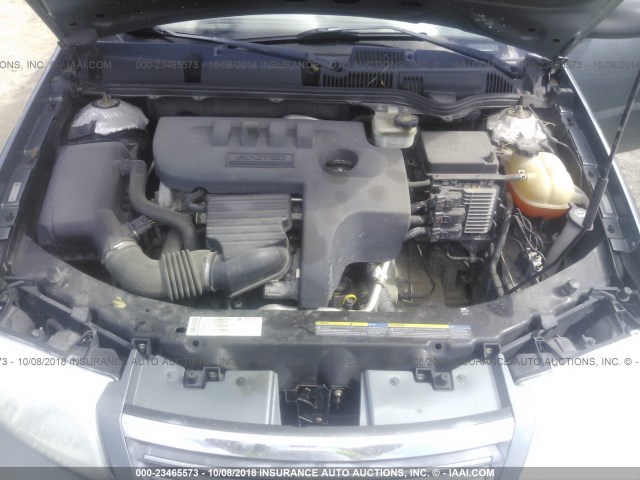1G8AZ55F17Z157279 - 2007 SATURN ION LEVEL 2 GRAY photo 10