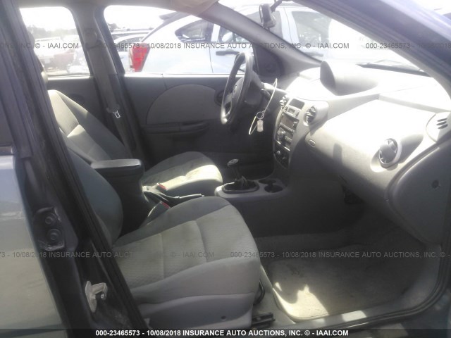 1G8AZ55F17Z157279 - 2007 SATURN ION LEVEL 2 GRAY photo 5