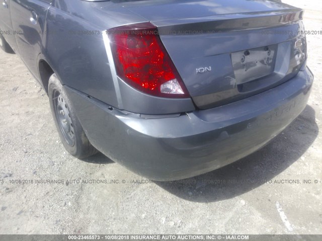 1G8AZ55F17Z157279 - 2007 SATURN ION LEVEL 2 GRAY photo 6