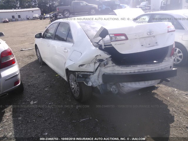 4T4BF1FK1ER385804 - 2014 TOYOTA CAMRY L/SE/LE/XLE 白色 照片 3