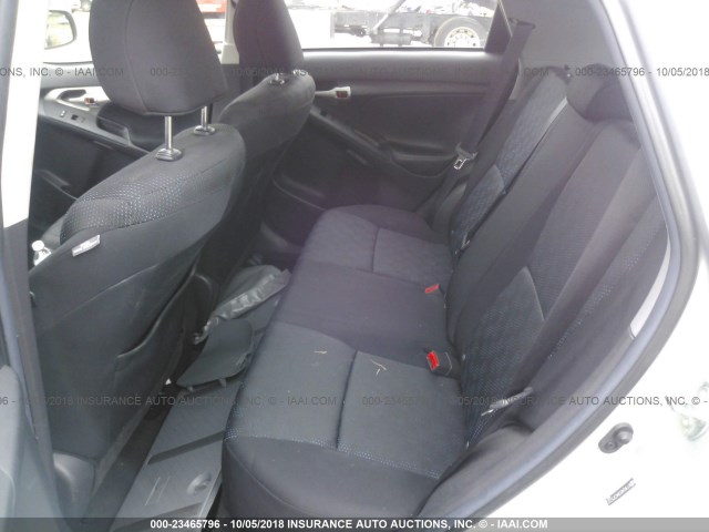 2T1KU4EE8AC375733 - 2010 TOYOTA COROLLA MATRIX  SILVER photo 8