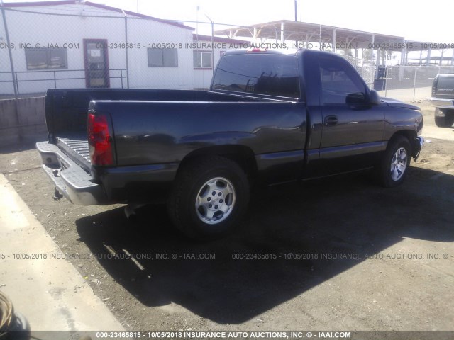 1GCEC14X27Z140745 - 2007 CHEVROLET SILVERADO C1500 CLASSIC BLUE photo 4