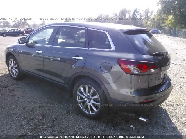 JM3TB3DA9E0443936 - 2014 MAZDA CX-9 GRAND TOURING GRAY photo 3