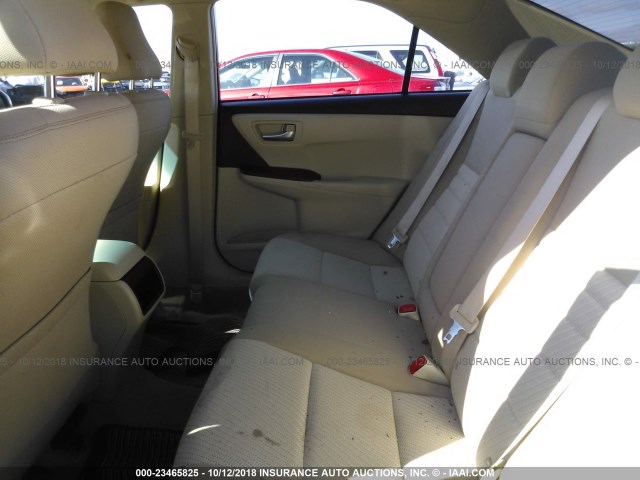 4T4BF1FK0FR496118 - 2015 TOYOTA CAMRY LE/XLE/SE/XSE BEIGE photo 8