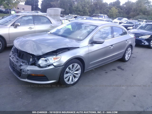 WVWMN7AN3BE714538 - 2011 VOLKSWAGEN CC SPORT TAN photo 2