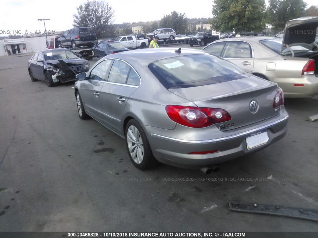 WVWMN7AN3BE714538 - 2011 VOLKSWAGEN CC SPORT TAN photo 3