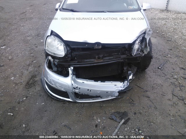 3VWEF71KX7M072325 - 2007 VOLKSWAGEN JETTA WOLFSBURG 银色 照片 6