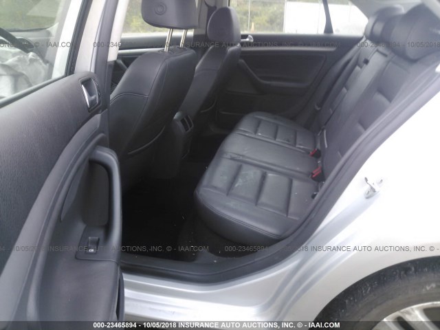 3VWEF71KX7M072325 - 2007 VOLKSWAGEN JETTA WOLFSBURG 银色 照片 8